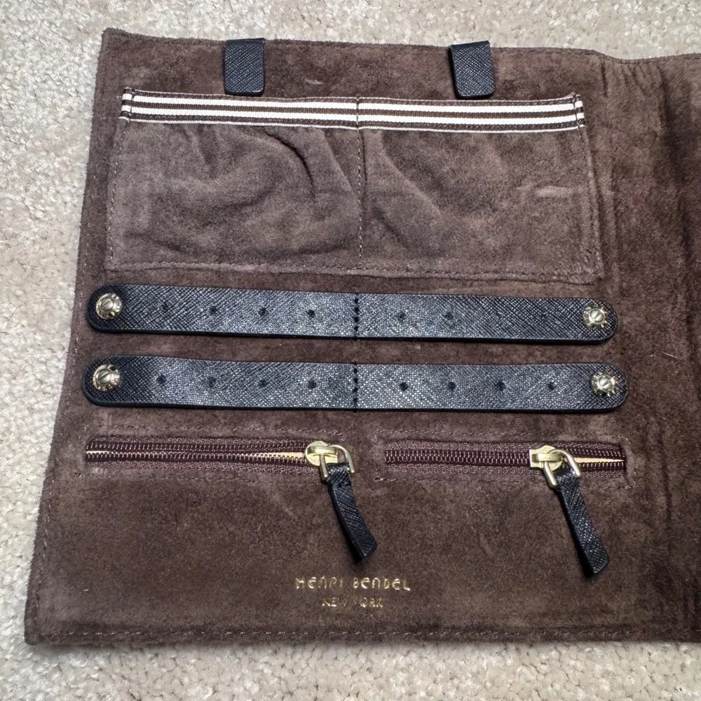 Henri Bendel West 57th Jewelry Case‎ Saffiano Leather Travel Organizer